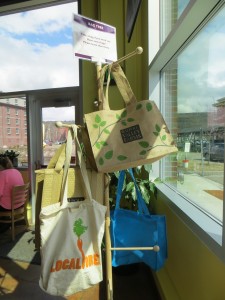 A "bag tree" at Monadnock Food Coop (photo courtesy of the Coop)